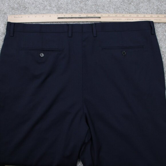 Banana Republic Dress Pants Mens 40x30 Blue Marzotto Super 120s Wool Slim Fit - Picture 7 of 14